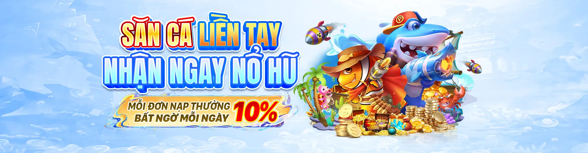 Hình ảnh nền game bắn cá sôi động trên app tài xỉu Sunwin